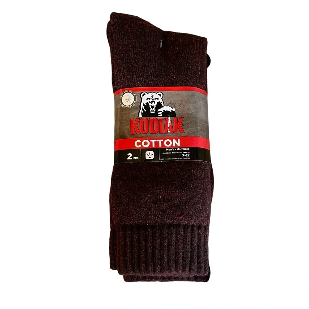 Kodiak‎ Cotton Thick Tall Boot Socks 2 Pairs New